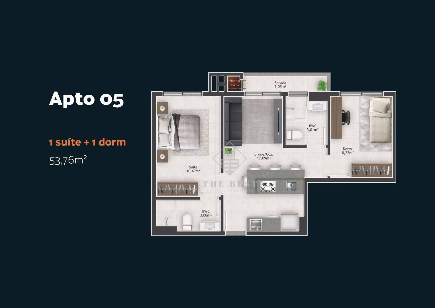 Apartamento à venda com 2 quartos, 54m² - Foto 30