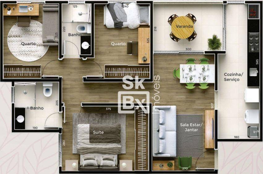 Apartamento à venda com 3 quartos, 76m² - Foto 12