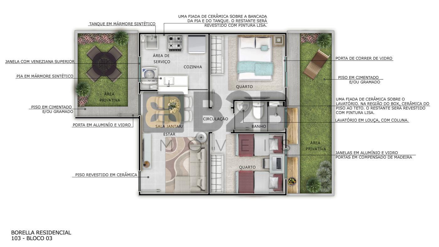 Apartamento à venda com 2 quartos, 39m² - Foto 9