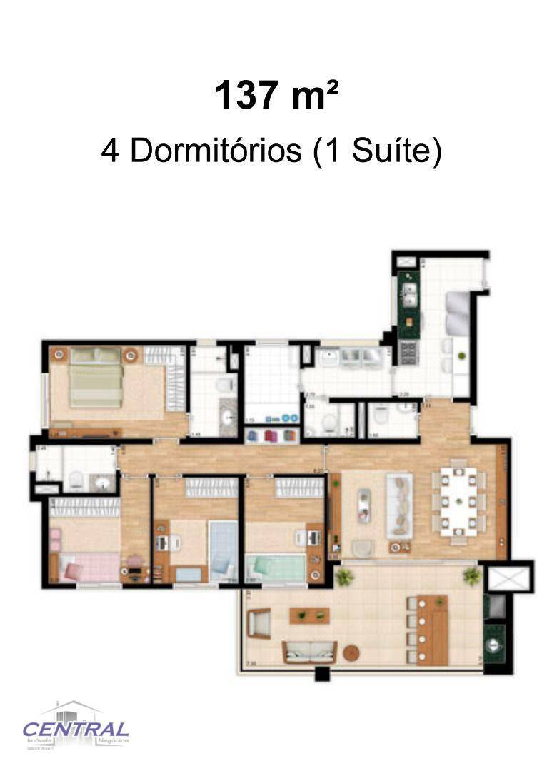 Apartamento para alugar com 3 quartos, 137m² - Foto 53