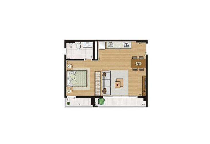 Apartamento à venda com 1 quarto, 40m² - Foto 7