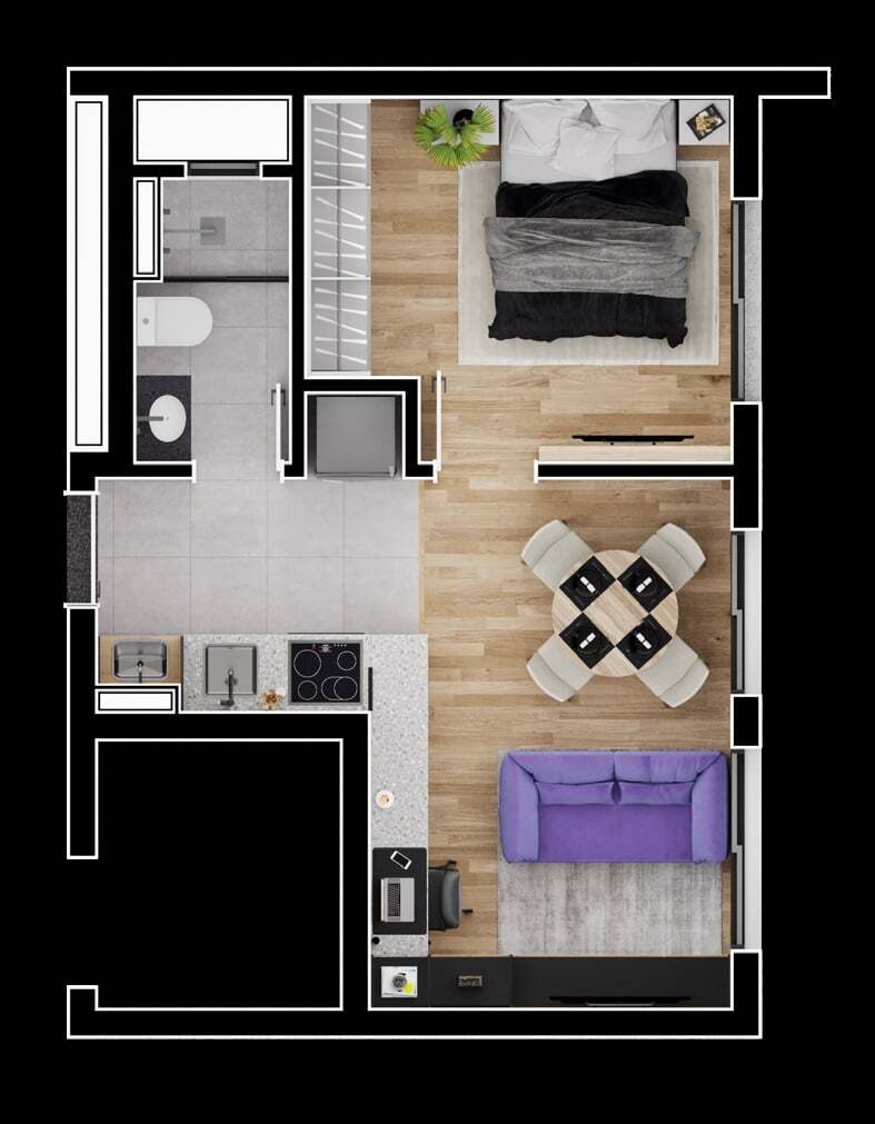 Apartamento à venda com 2 quartos, 57m² - Foto 41