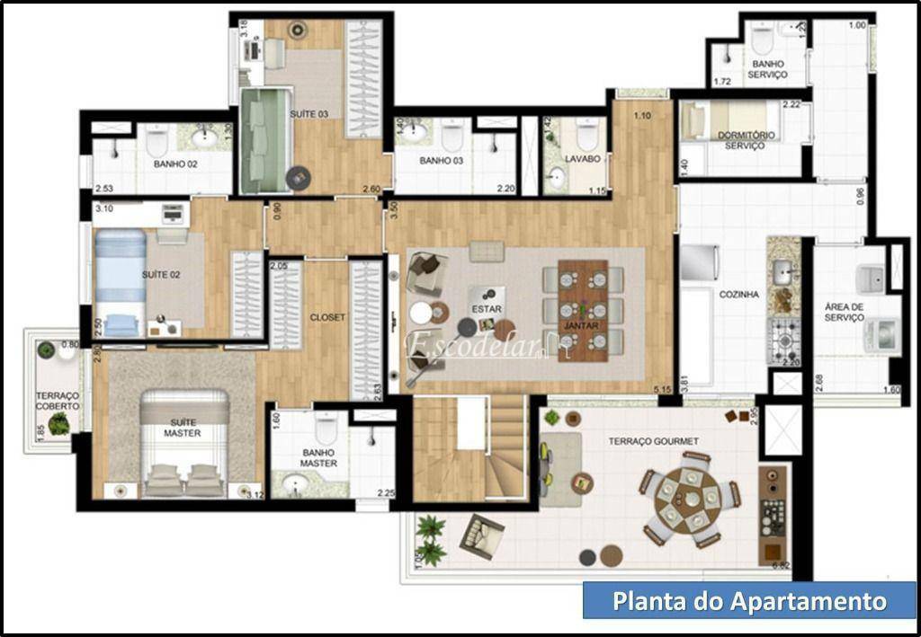 Apartamento à venda com 3 quartos, 130m² - Foto 48