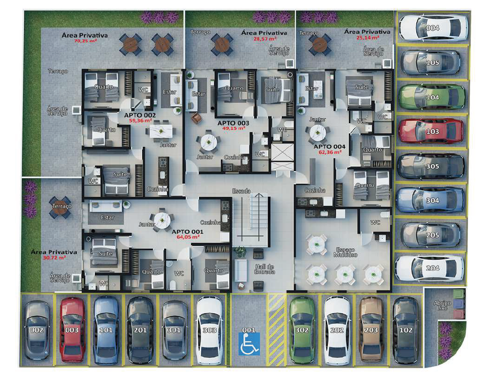 Apartamento à venda com 3 quartos, 59m² - Foto 8