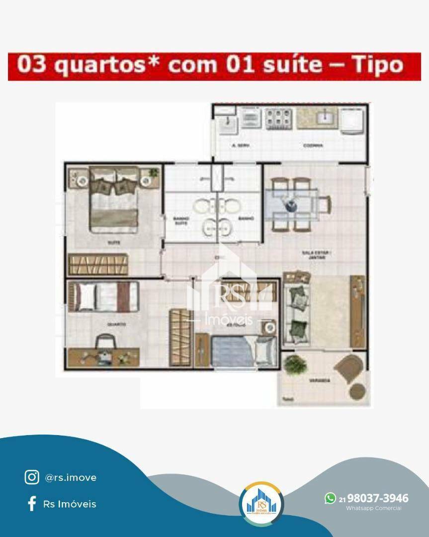 Apartamento à venda com 3 quartos, 65m² - Foto 33