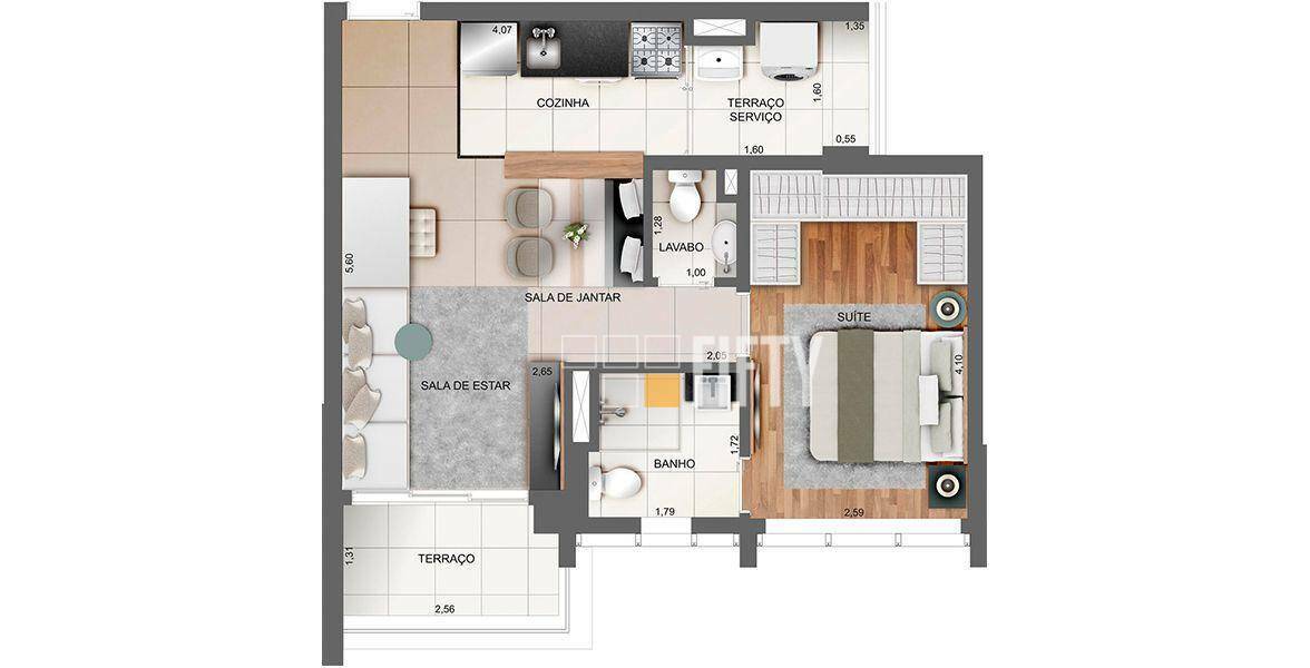 Apartamento à venda e aluguel com 1 quarto, 26m² - Foto 44