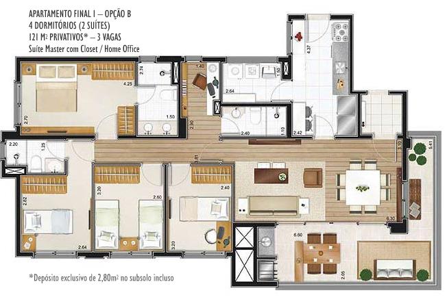 Apartamento à venda com 4 quartos, 117m² - Foto 6