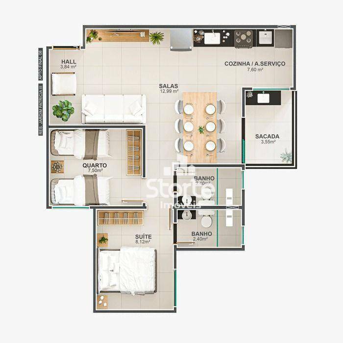 Apartamento à venda com 2 quartos, 53m² - Foto 14