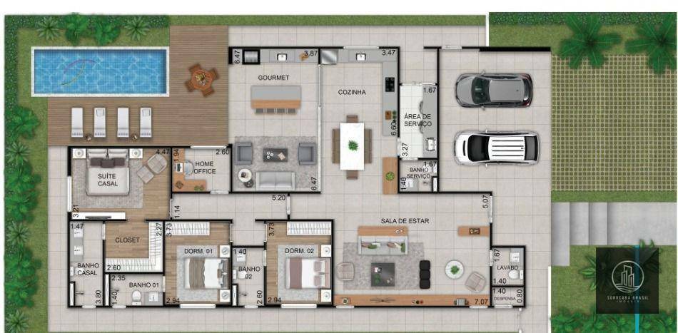 Casa de Condomínio à venda com 3 quartos, 322m² - Foto 2