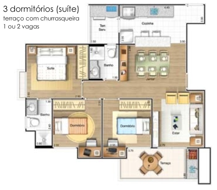 Apartamento à venda com 3 quartos, 72m² - Foto 5