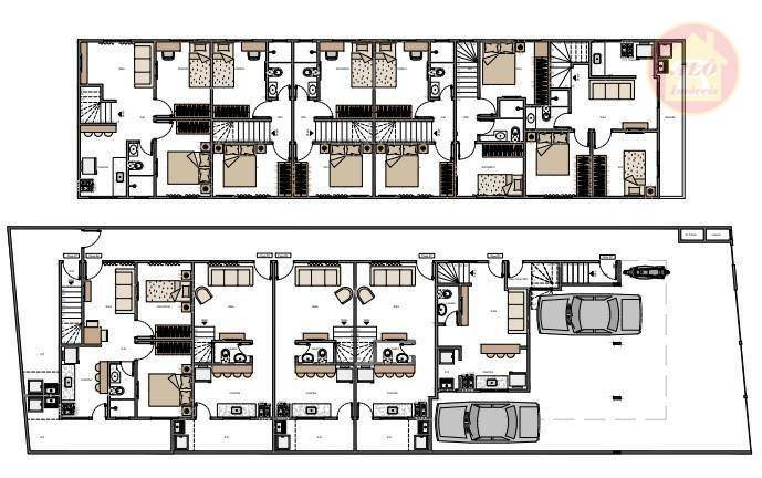 Casa de Condomínio à venda com 2 quartos, 43m² - Foto 2