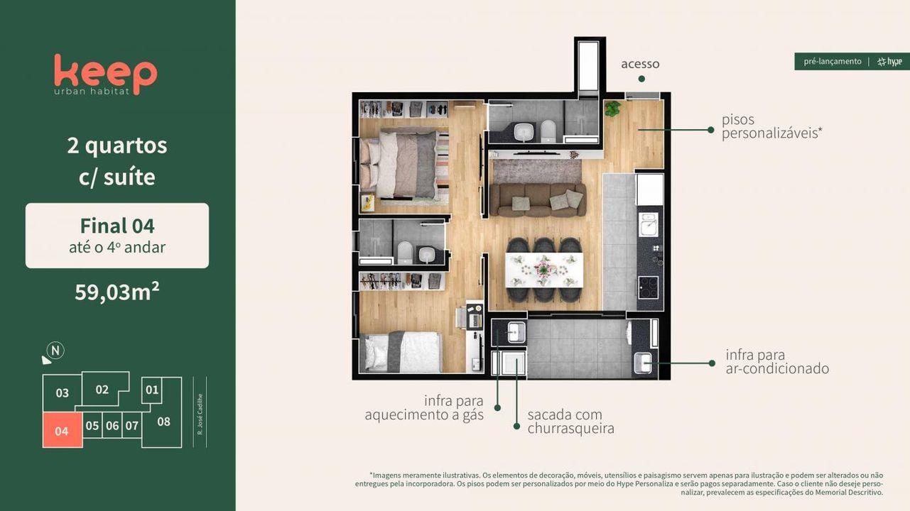 Apartamento à venda com 2 quartos, 59m² - Foto 39