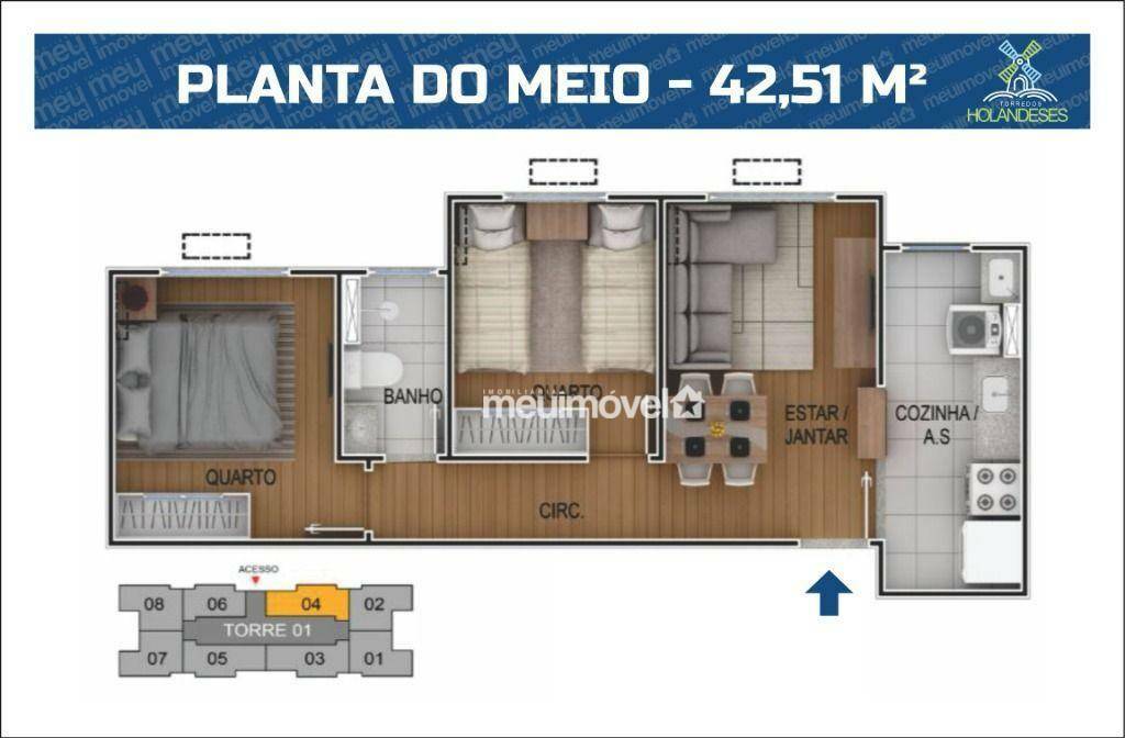 Apartamento à venda com 2 quartos, 42m² - Foto 37