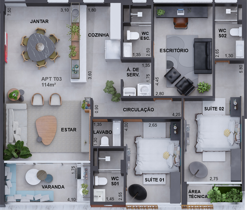 Apartamento à venda com 3 quartos, 2266m² - Foto 29