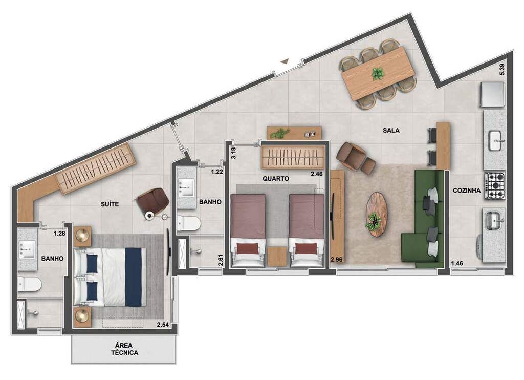 Apartamento à venda com 2 quartos, 157m² - Foto 40