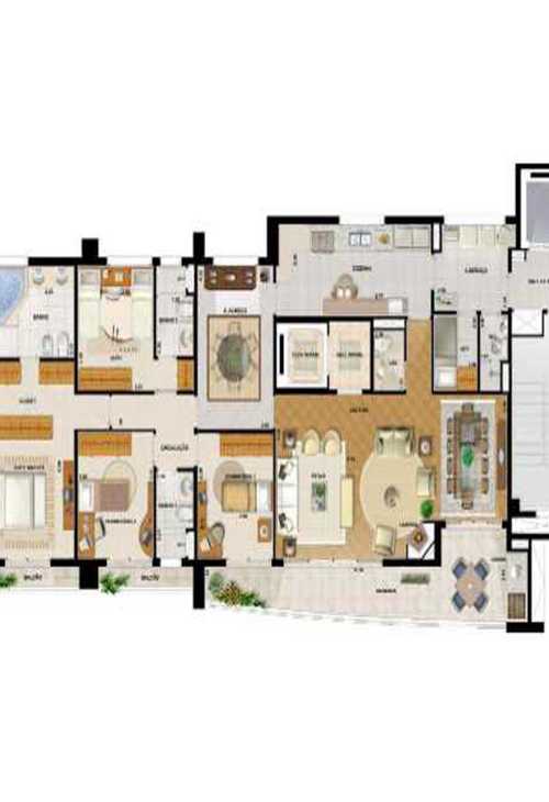 Apartamento à venda com 4 quartos, 193m² - Foto 2