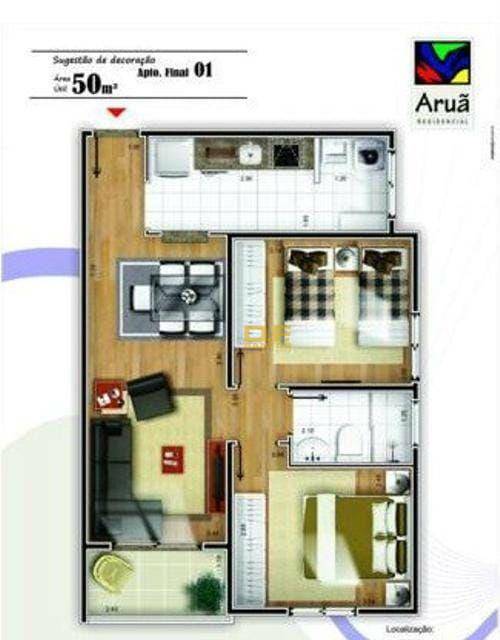 Apartamento à venda com 2 quartos, 50m² - Foto 6