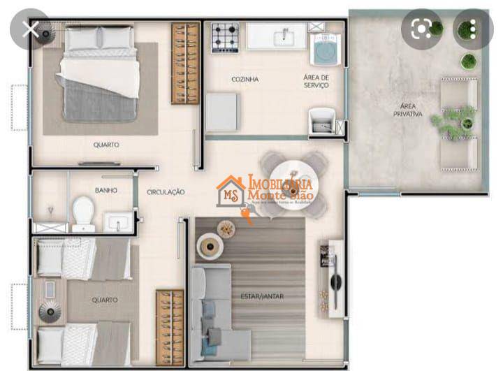 Apartamento à venda com 2 quartos, 54m² - Foto 22