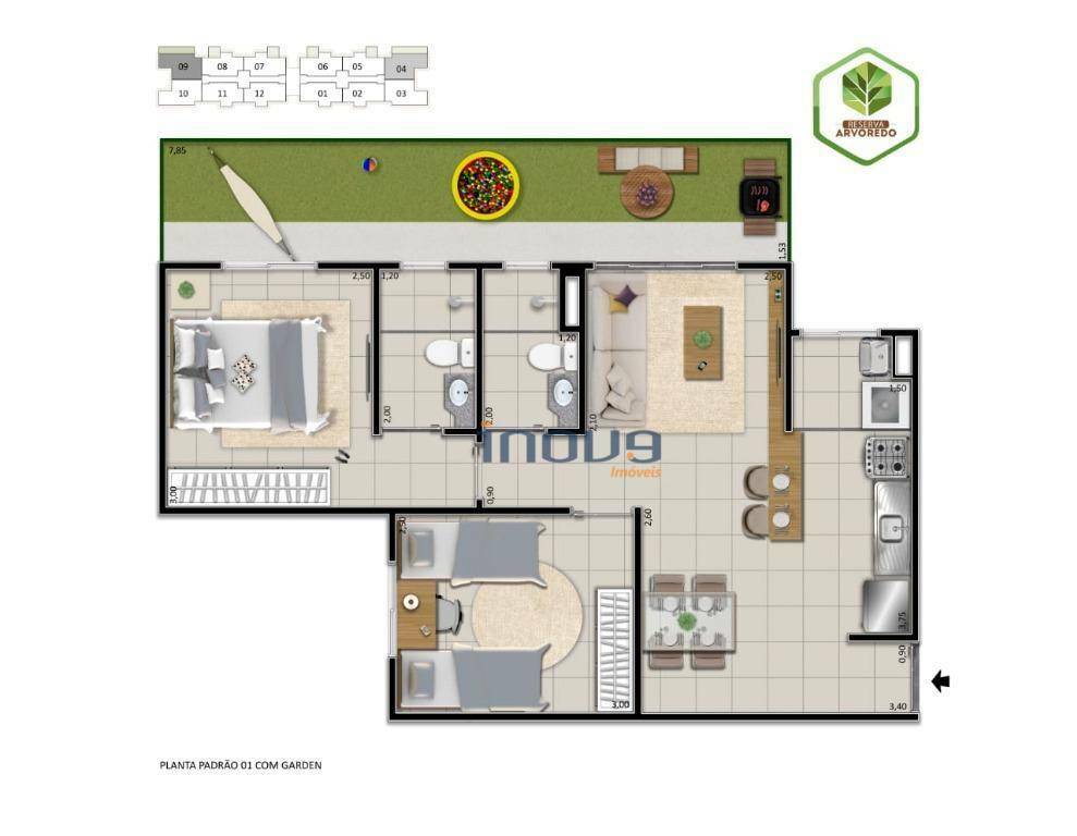 Apartamento à venda com 2 quartos, 45m² - Foto 25