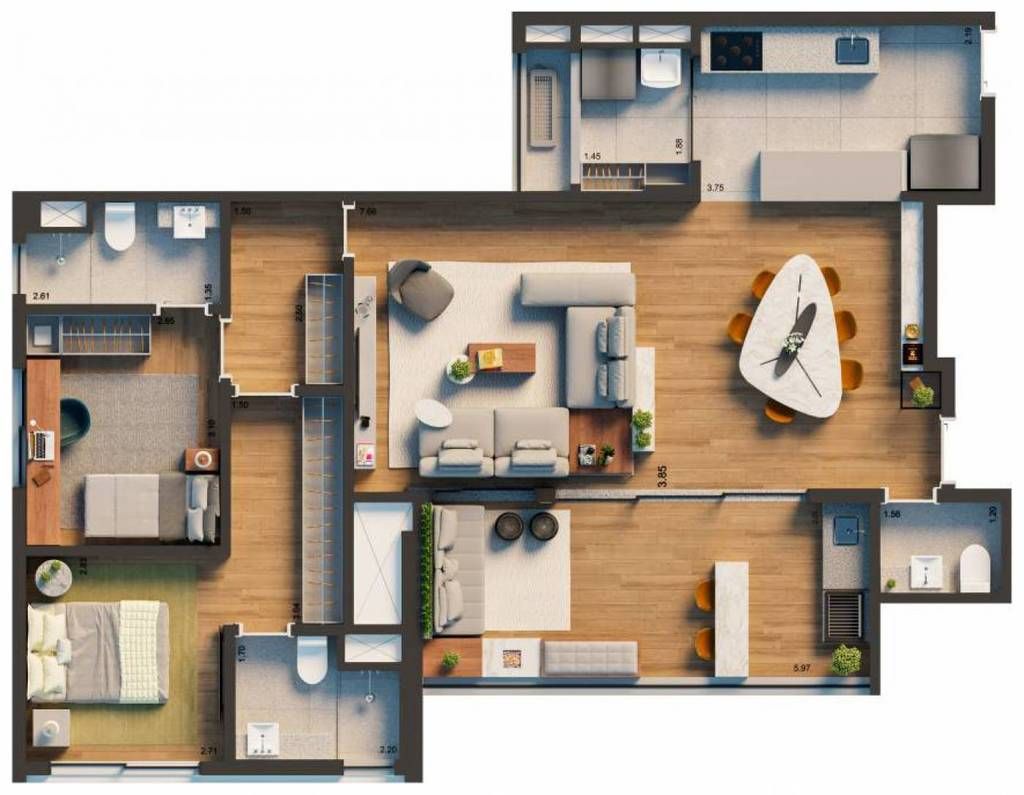 Apartamento à venda com 4 quartos, 147m² - Foto 17