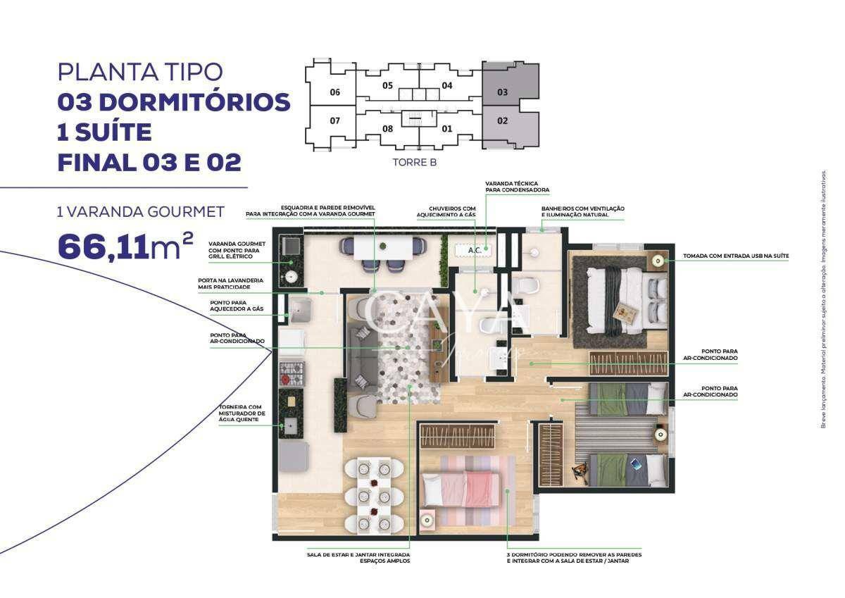 Apartamento à venda com 2 quartos, 60m² - Foto 25