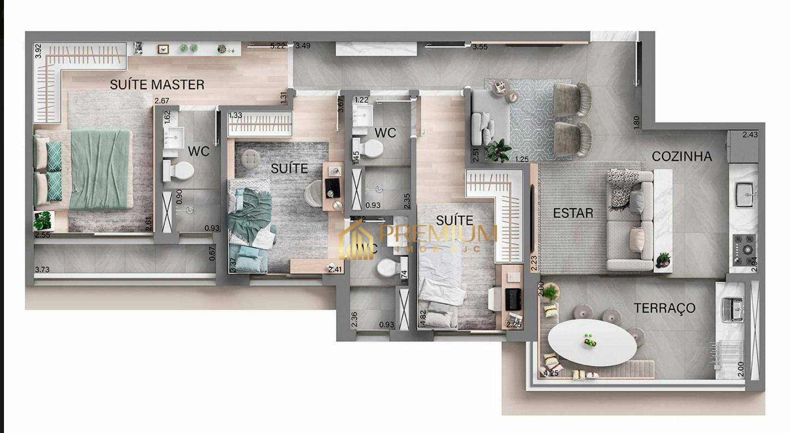 Apartamento, 3 quartos, 90 m² - Foto 2