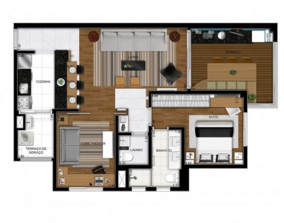 Apartamento à venda com 2 quartos, 76m² - Foto 5