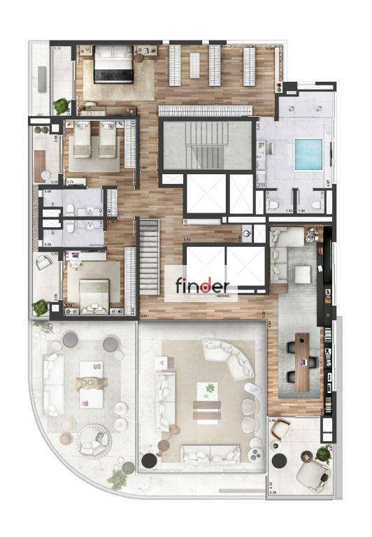 Apartamento à venda com 3 quartos, 322m² - Foto 31