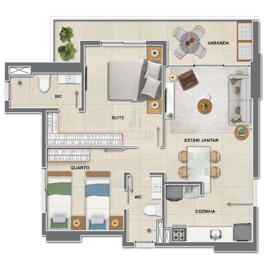 Apartamento à venda com 2 quartos, 61m² - Foto 15