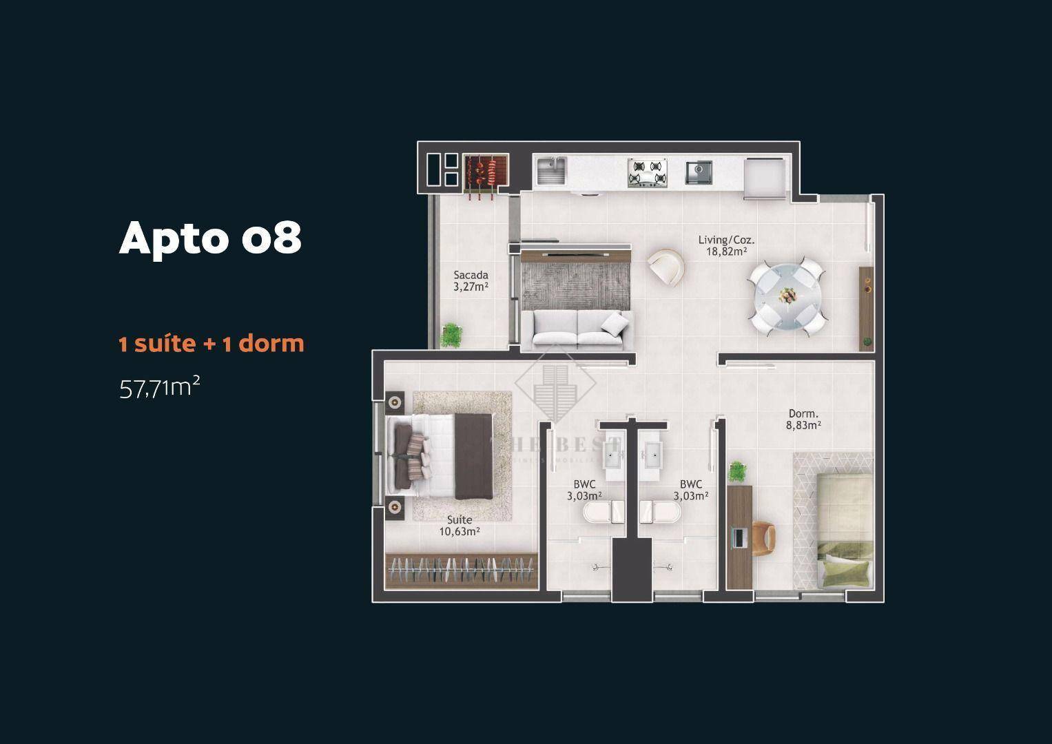 Apartamento à venda com 2 quartos, 54m² - Foto 32