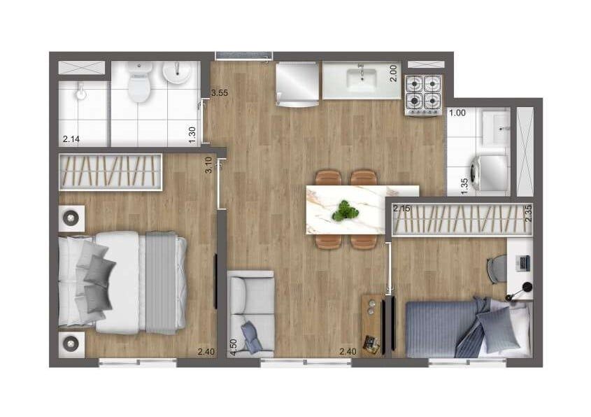 Apartamento à venda com 2 quartos, 33m² - Foto 28