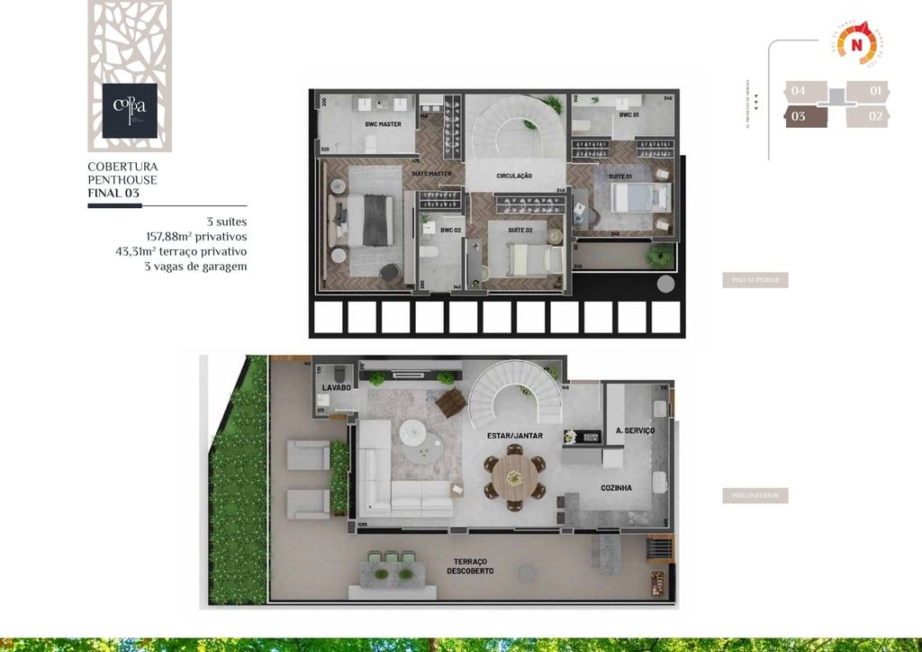 Apartamento à venda com 3 quartos, 120m² - Foto 41