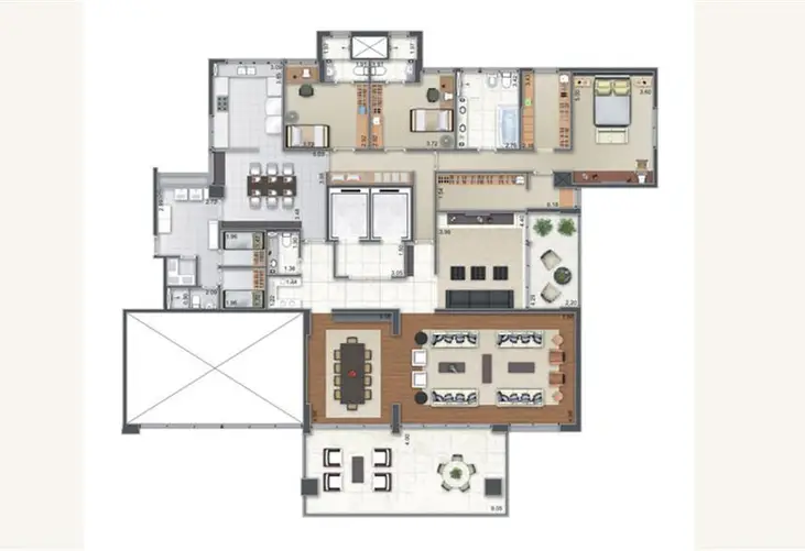 Apartamento à venda com 4 quartos, 332m² - Foto 8