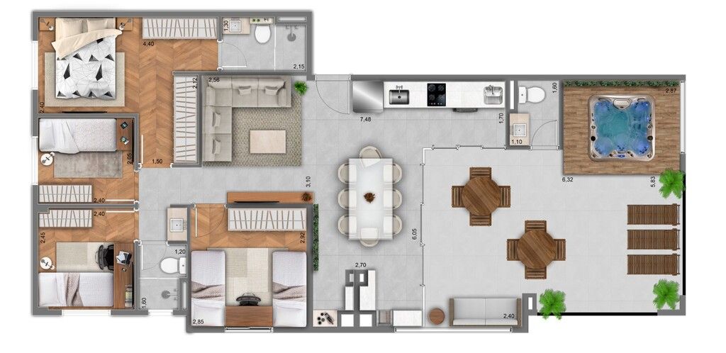 Apartamento à venda com 2 quartos, 40m² - Foto 5