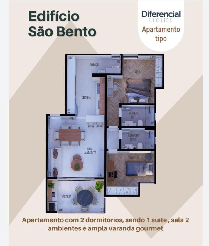 Apartamento à venda com 2 quartos, 80m² - Foto 4