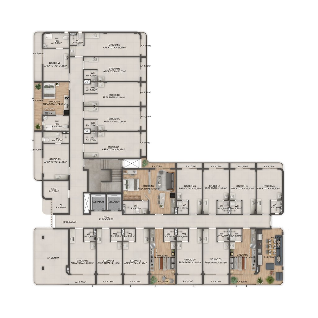 Apartamento à venda com 1 quarto, 2596m² - Foto 31