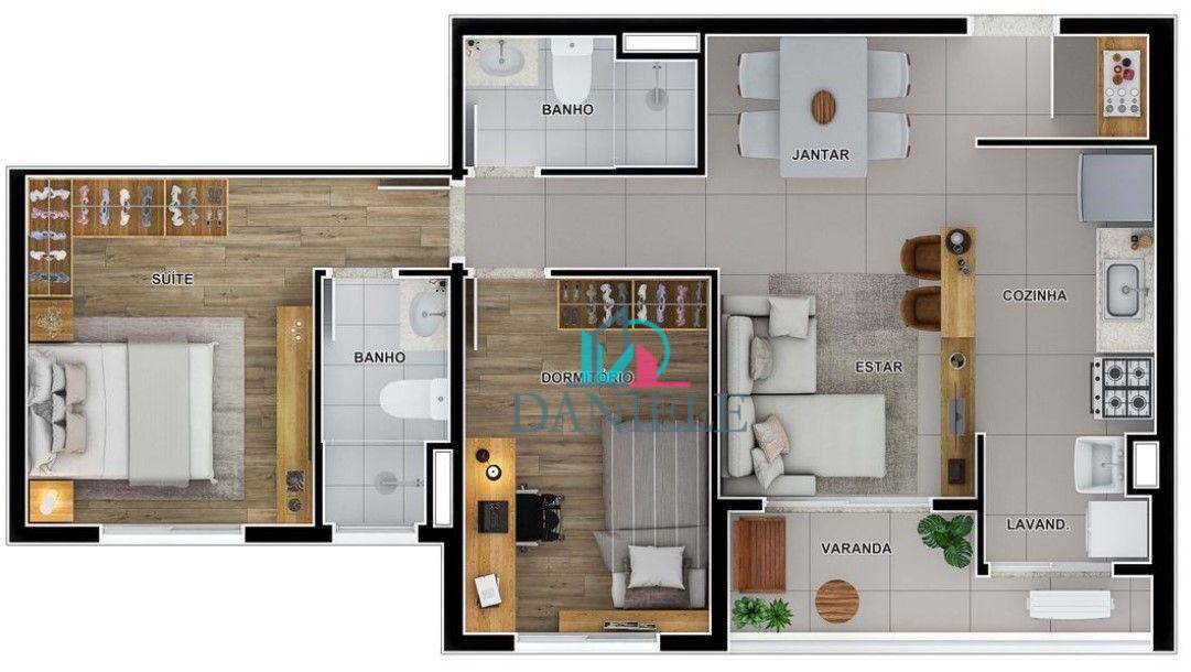 Apartamento à venda com 2 quartos, 62m² - Foto 12