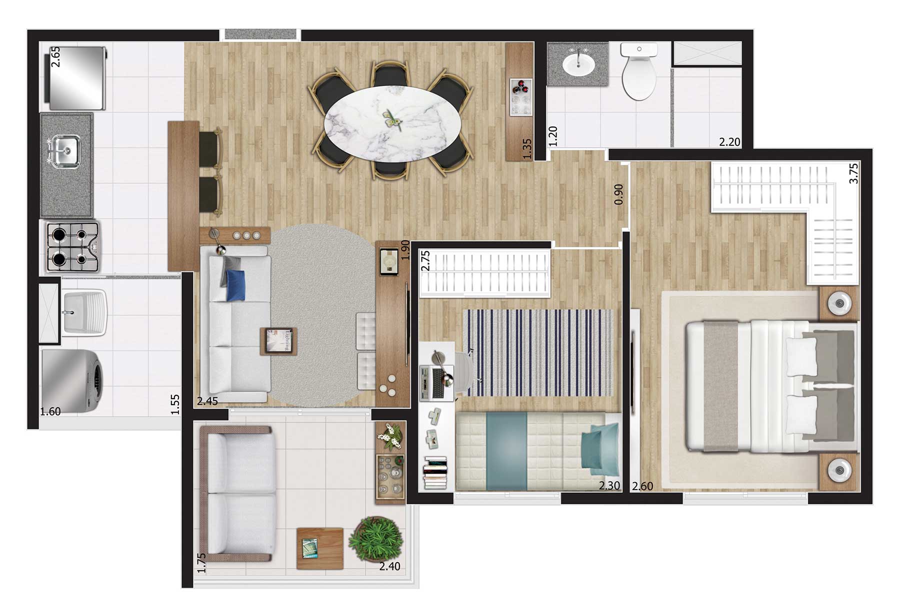 Apartamento à venda com 2 quartos, 50m² - Foto 15