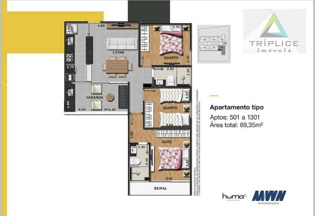 Apartamento à venda com 2 quartos, 60m² - Foto 22