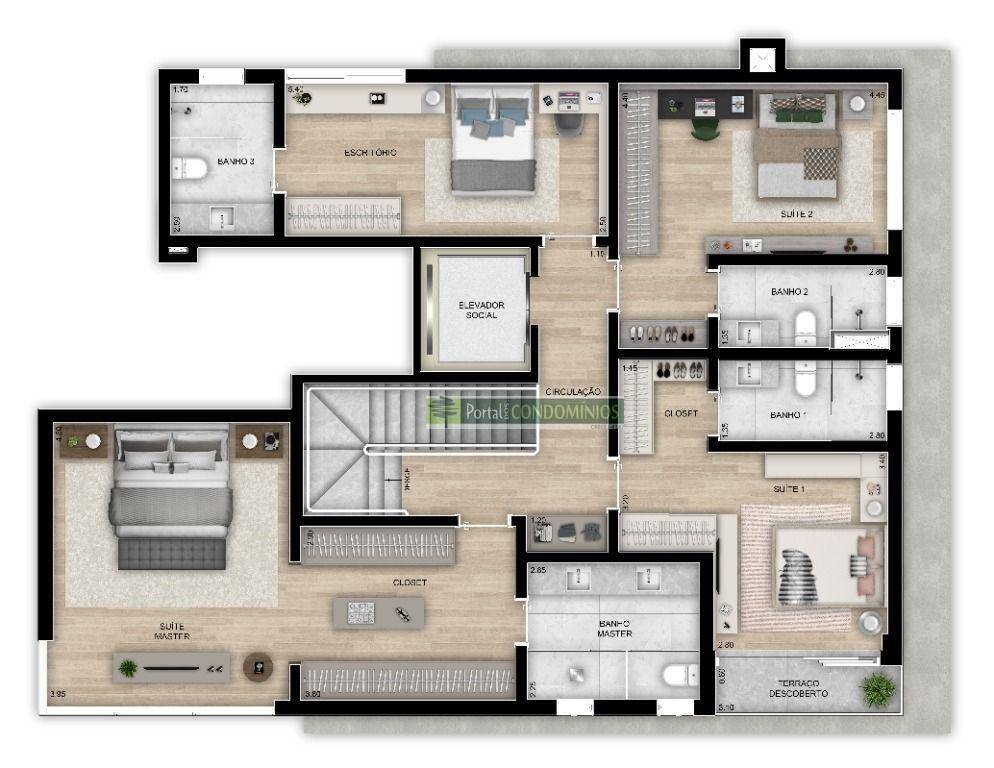 Apartamento à venda com 3 quartos, 160m² - Foto 28