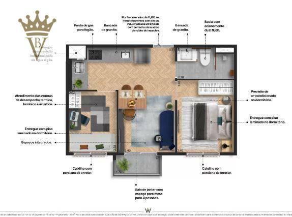 Apartamento à venda com 2 quartos, 35m² - Foto 12