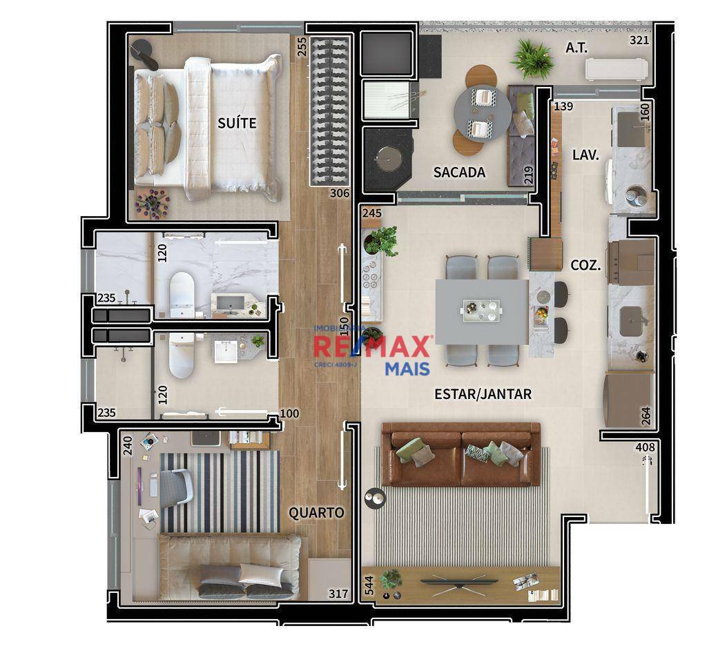 Apartamento à venda com 2 quartos, 62m² - Foto 29