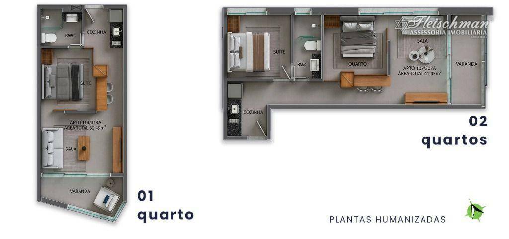 Apartamento à venda com 2 quartos, 41m² - Foto 13