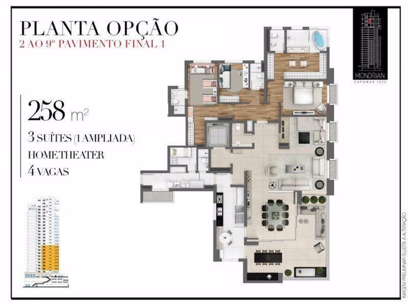 Apartamento à venda com 4 quartos, 258m² - Foto 10