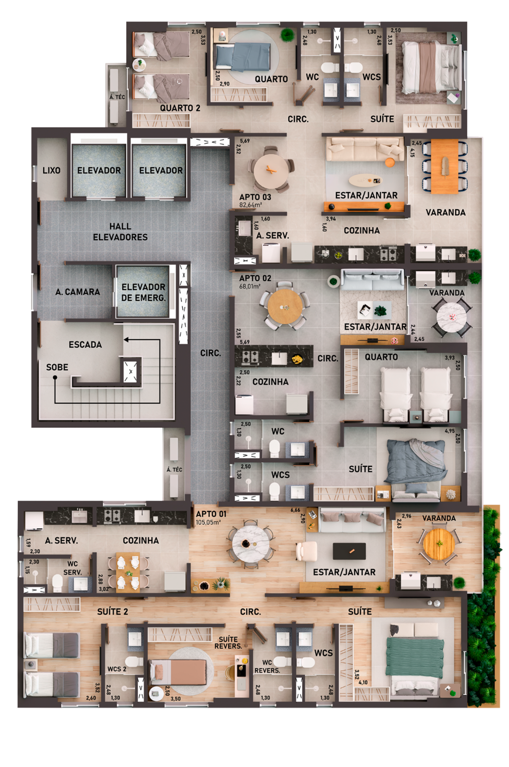 Apartamento à venda com 2 quartos, 6801m² - Foto 25