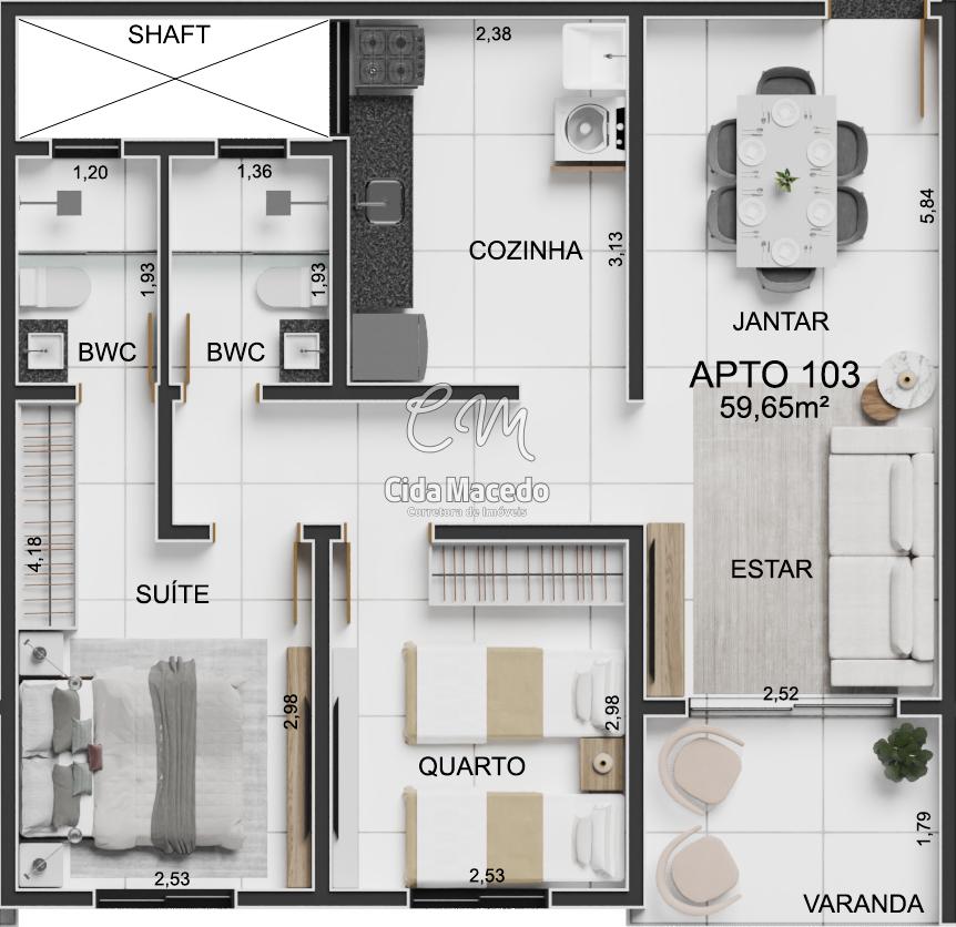 Apartamento à venda com 3 quartos, 68m² - Foto 13