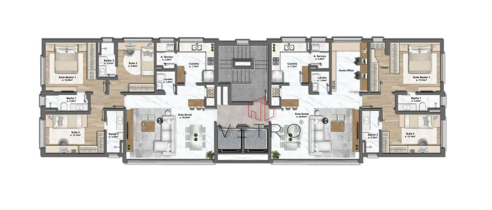 Apartamento à venda com 2 quartos, 107m² - Foto 17