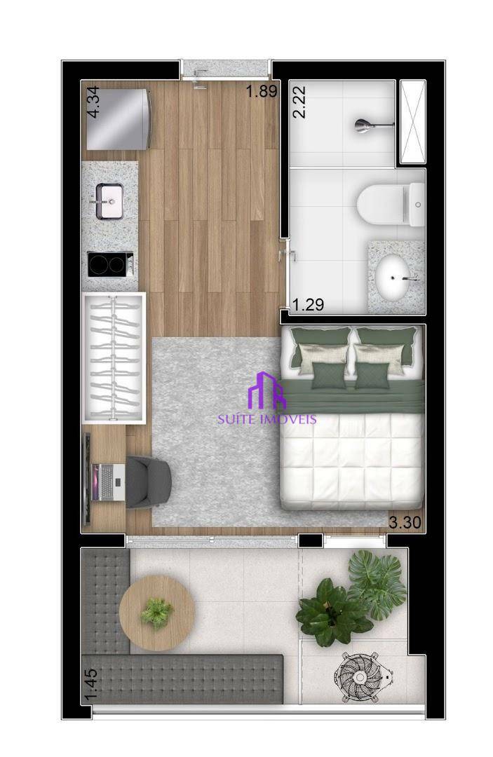 Apartamento à venda com 3 quartos, 84m² - Foto 3