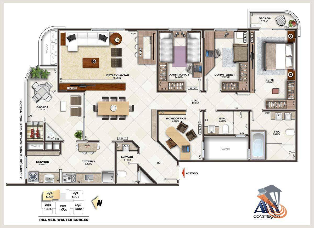 Apartamento à venda com 3 quartos, 150m² - Foto 23