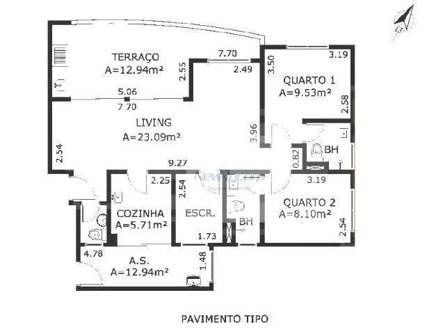 Apartamento à venda com 2 quartos, 96m² - Foto 47